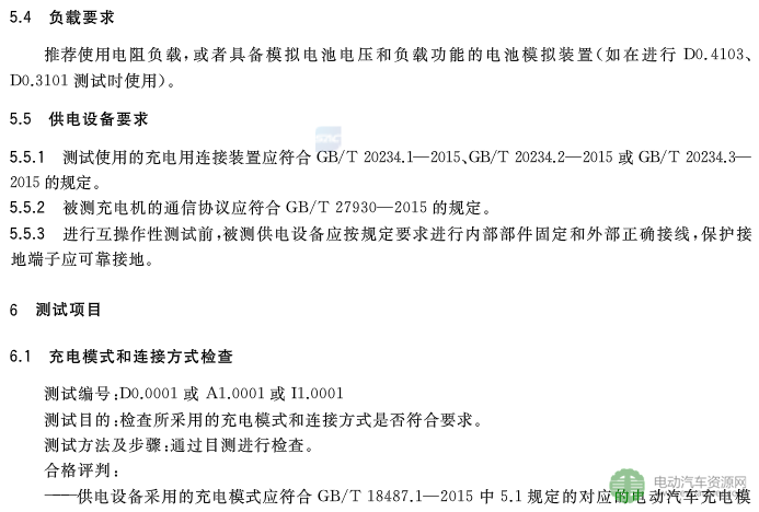國標委發布電動汽車傳導充電互操作性測試規范 第1部分：供電設備